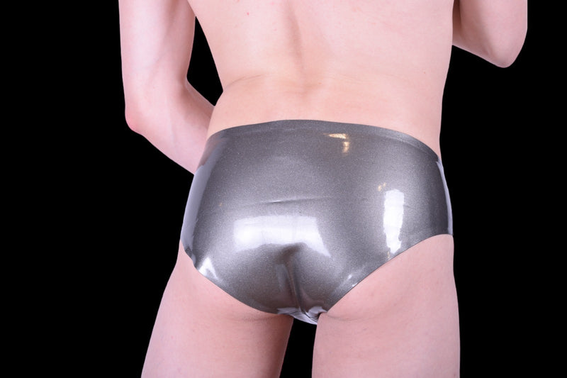 Small Polymorphe Latex Brief Rubber Underwear Sliver UN-015A