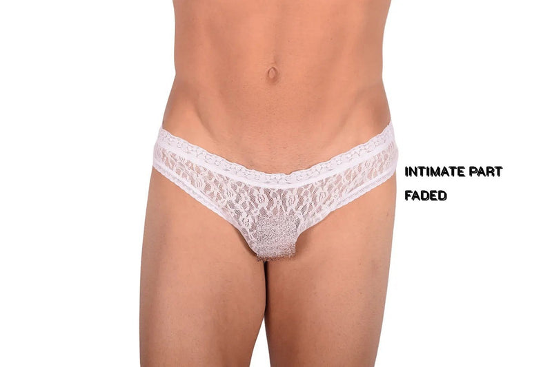 SMU Feminine Brief Slip See-Through Lace Fabric 65017 33