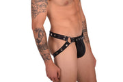SMU Magnus Unsnap Front Pouch Black Jock Fits 30'' 34'' Waist 19736 CH4