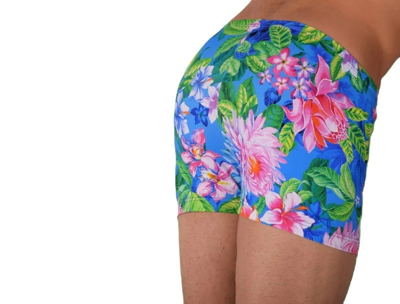 XS SMU Mens  Swim Hipster Underwear Flowers 43140 MX12