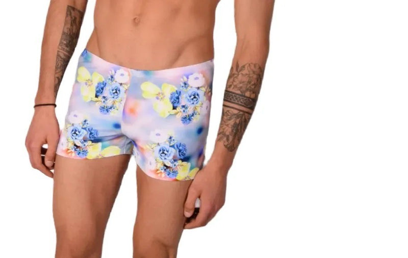 XS SMU Mens Swim Hipster Underwear Flowers 43139 MX12