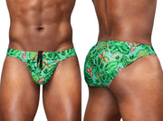 ErgoWear Swimwear Feel SW Bikini Swim Briefs Green Aqua/Leaves 1828 68