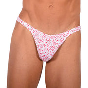 XS SMU Hot Red and White Sensual Thong 33857 MX17
