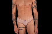 Small SMU Feminine-Look Briefs Super Thin See-Through Blue Bow 65011 32