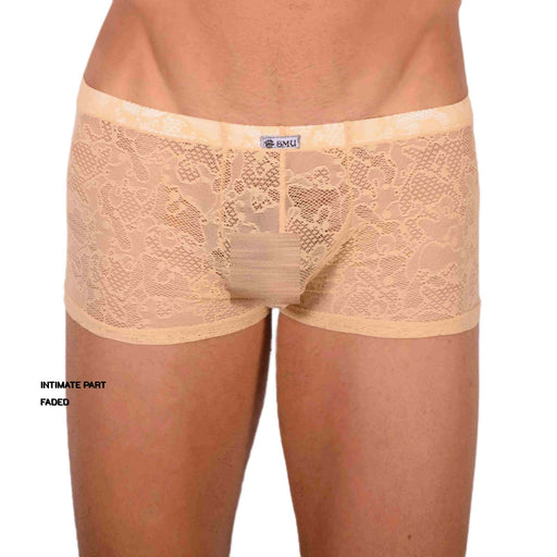 S SMU Sexy C-Thru Sand Lace Mini Hipster 33828 MX17