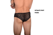SMU Feminine Brief See-Through Lace Fabric Dentelle Black 65024 33