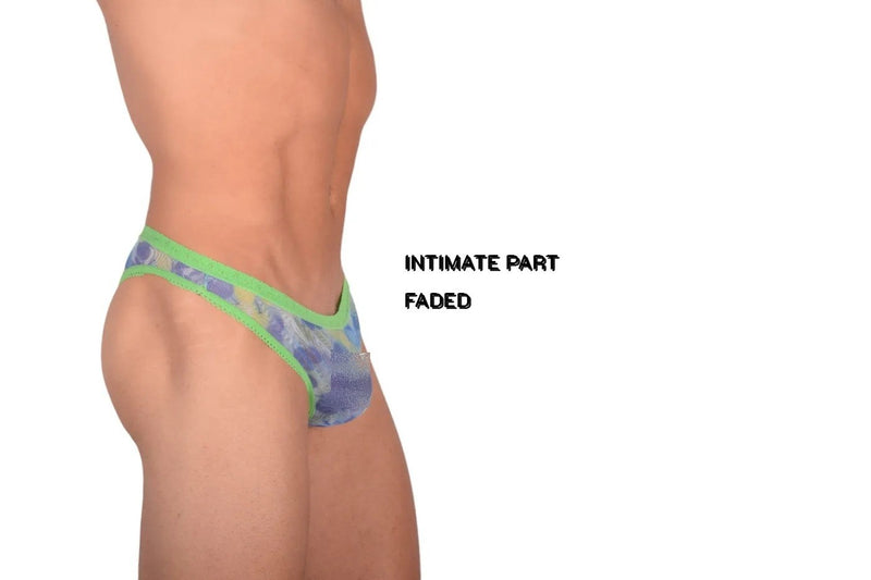 Small SMU Feminine Tanga See-Through Lace Colorful Fabric 65019 33