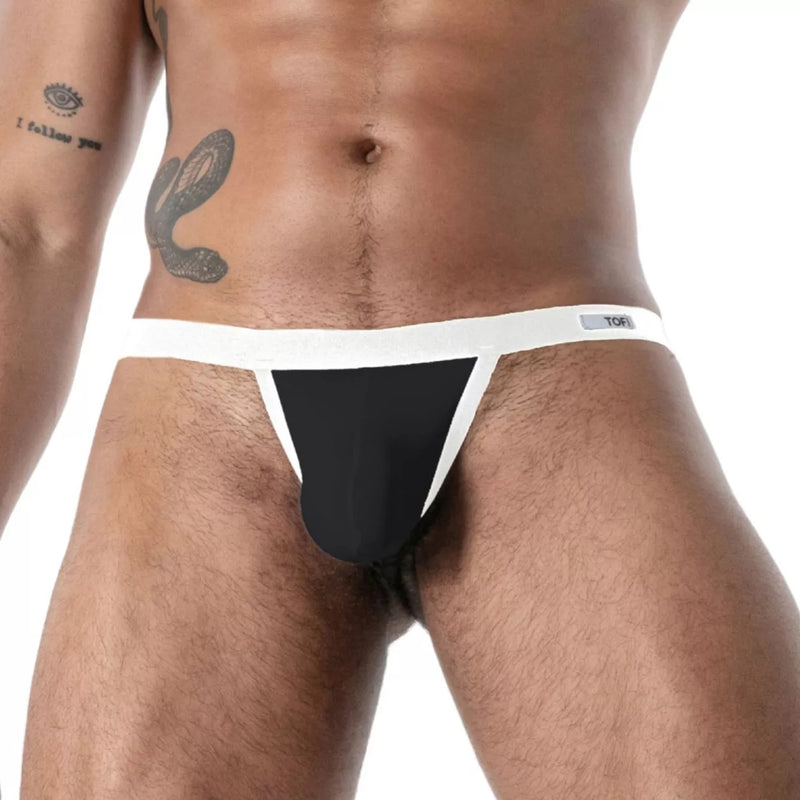TOF PARIS Thong Mon Amour Ultra-Soft Microfiber Thongs in Black 57