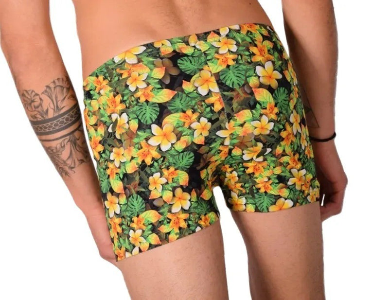 XS SMU Mens Swim Hipster Underwear FLOWERS 43130 MX12