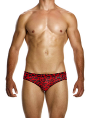 MODUS VIVENDI Leopard Mesh Briefs Semitransparent Red 15415 79A