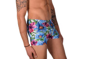 2XS SMU Mens Swim Hipster Underwear Flowers 43137 MX12