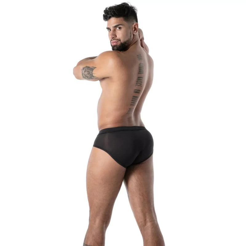 TOF PARIS Briefs Mon Amour Microfiber Low-Rise Brief in Black 55