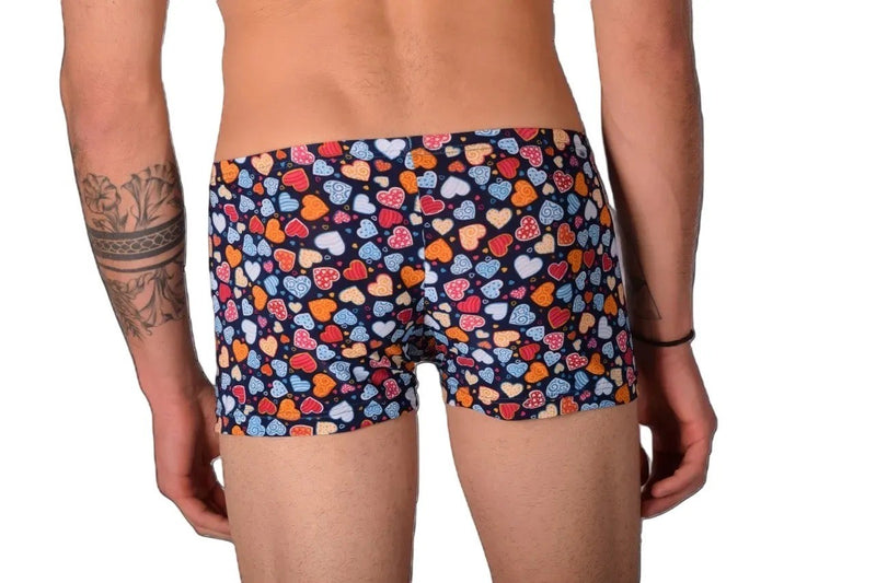XS SMU Mens Hipster Super Mixed Hearts  43101 MX12