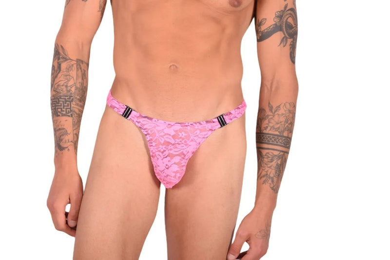 SMU Sensual Detachable See-Through Pink Thong 33837 MX22