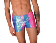 2XS SMU Mens  Swim Hipster Underwear Rainbow 43136 MX12