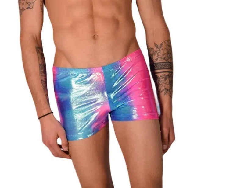 2XS SMU Mens  Swim Hipster Underwear Rainbow 43136 MX12