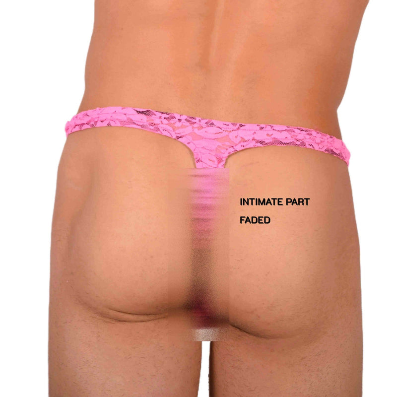 SMU Sensual See-Through Pink Thong 33836 MX17
