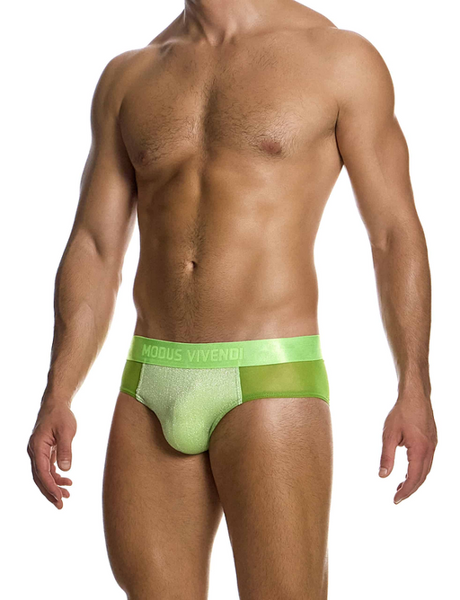 MODUS VIVENDI Delusion Classic Brief Knitted Lurex Yarns Jacquard Neon 02513 104