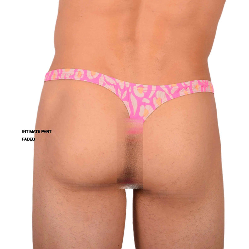 S SMU Sensual Grey Pink Thong Super Soft 33824 MX17