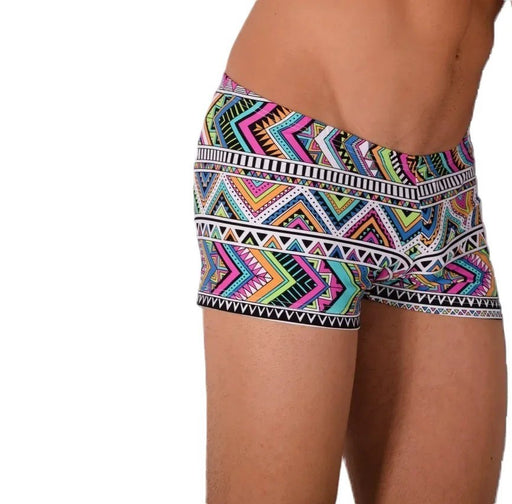 XS SMU Mens Swim Hipster Underwear Abstract 43122 MX12