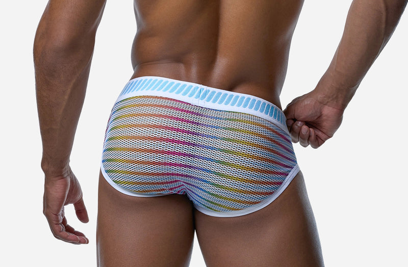 PUMP! Prism Brief Soft Cotton Cup Linned Pride Inspired Briefs 12090 39