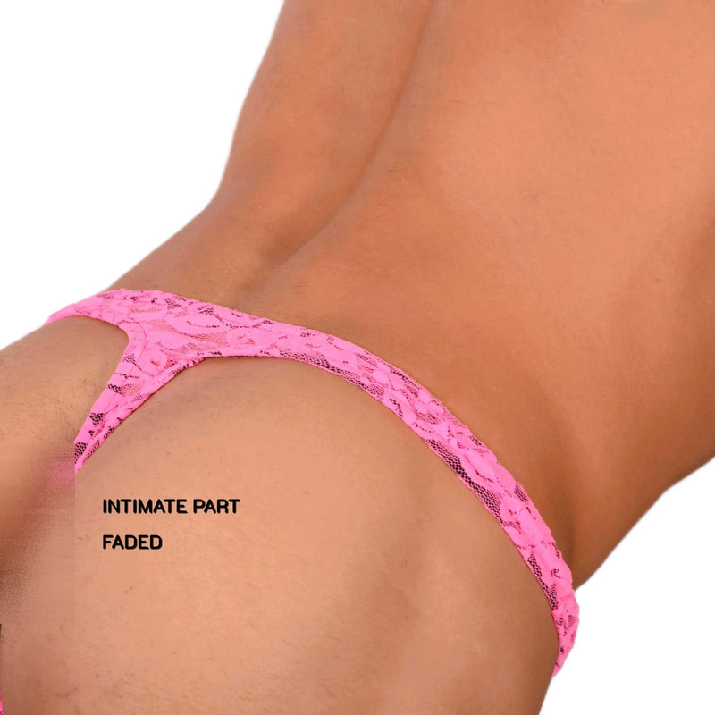 SMU Sensual See-Through Pink Thong 33836 MX17