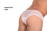 SMU Feminine Brief Slip See-Through Lace Fabric 65017 33