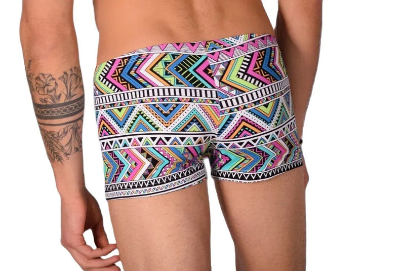 XS SMU Mens Swim Hipster Underwear Abstract 43122 MX12