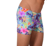 XS SMU Mens Swim Hipster Abstract Bright Colors 43148 MX12