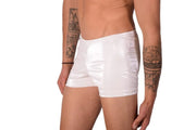 XS SMU Mens Faux Leather Look Hipster Snow White 43154 MX12