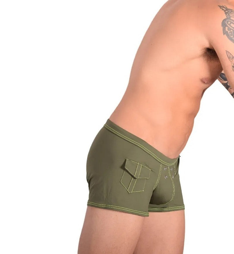 Medium Gregg Homme 3G Swimwear Sport Hipster Khaki 159108 MX24 8