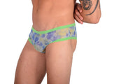 Small SMU Feminine Brief Slip See-Through Lace Colorful Fabric 65018 33