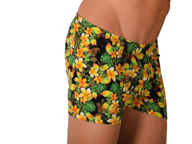 XS SMU Mens Swim Hipster Underwear FLOWERS 43130 MX12