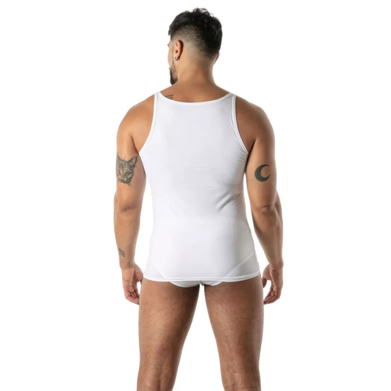 TOF PARIS Tank Top Mon Amour Microfiber Ultra-Soft in White 55