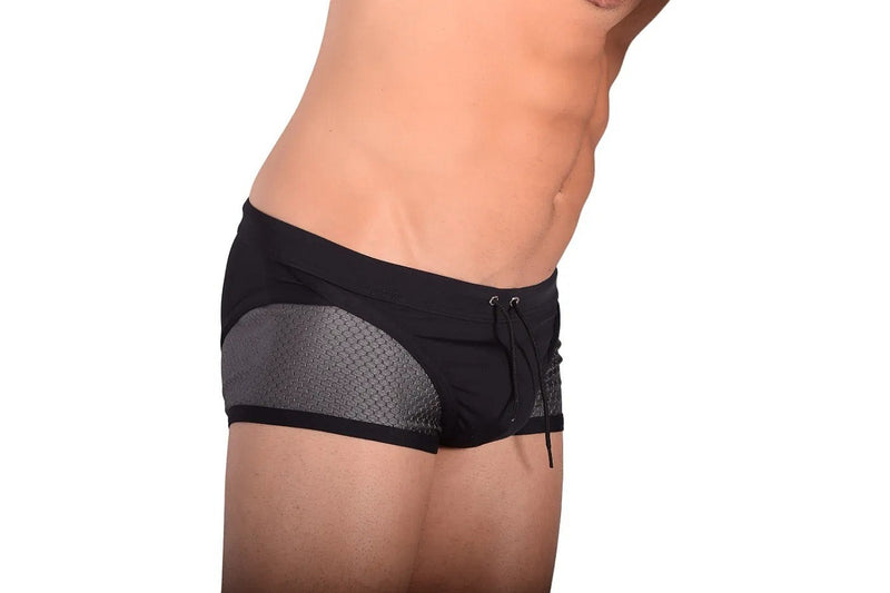 Small Gregg Homme Swimsuit Sport Swim-Trunks Black/Grey 159110 MX24 10