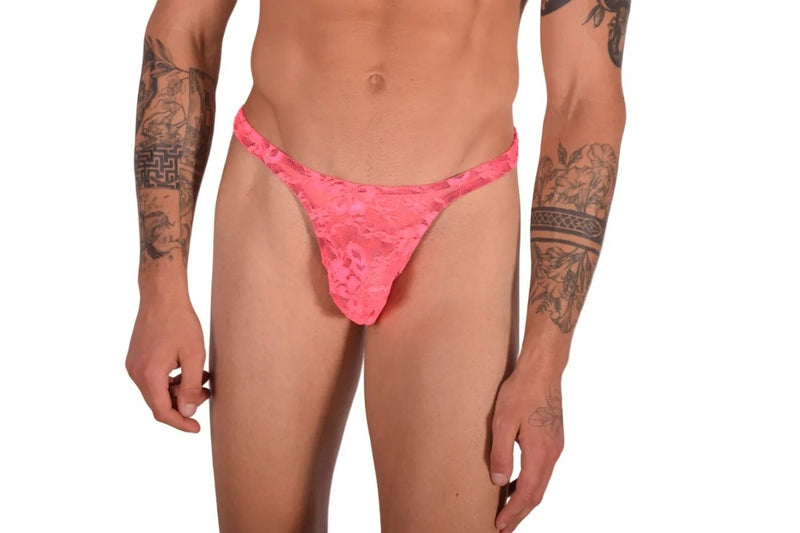 Medium SMU Sensual See-through French Fuchsia Thong 33953 MX18