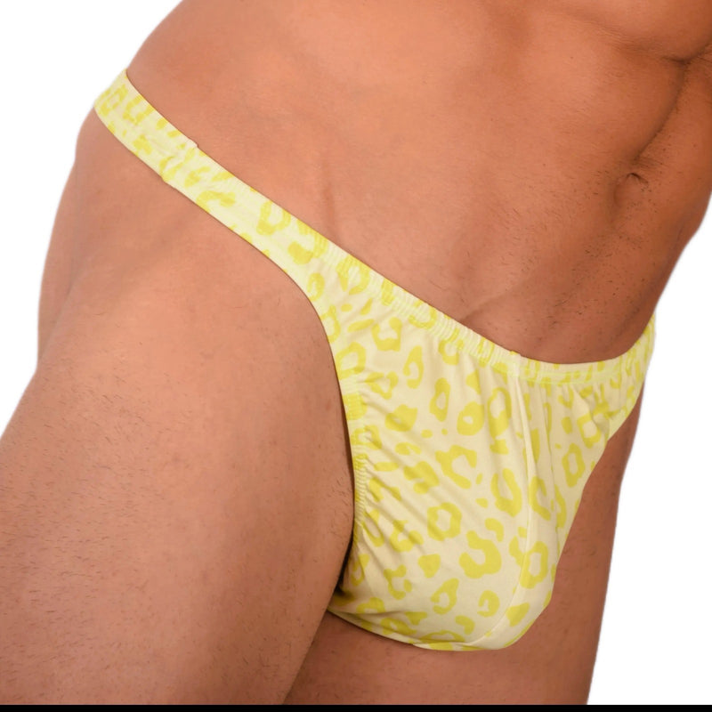 Small SMU Sensual Soft Wild-Cat Lime Thong 33830 MX17