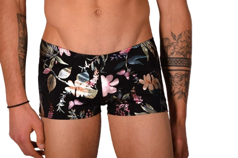 XS SMU Mens Hipster Flash Flower Mini Boxer 43121 MX12