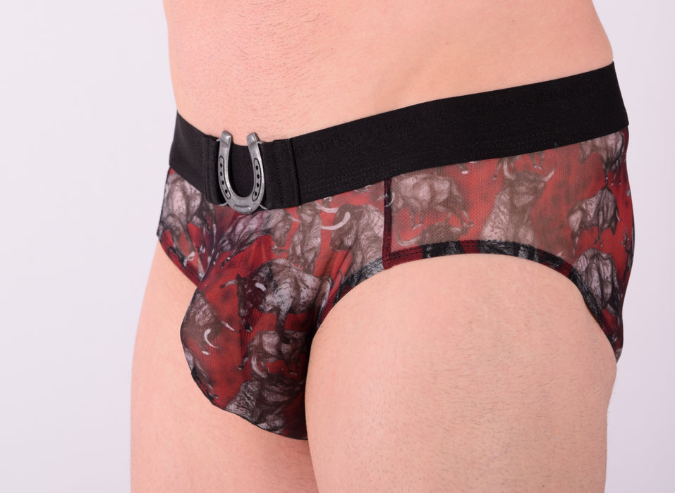Gregg Homme Brief Charger Mesh Slip See Trough Horseshoe 133003 130