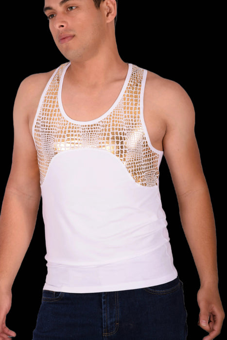 DOREANSE Metallic Leopard Tank Top T Shirt 2055 2