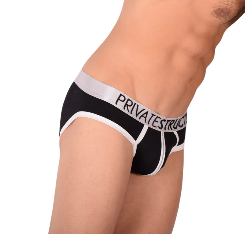 SMALL Private Structure Platinum Black Brief 7-55