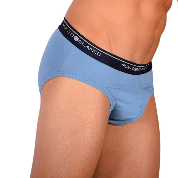 SMALL Punto Blanco Brief Sporty Slip Cotton Comfy Slip Light Blue 33663 MX15