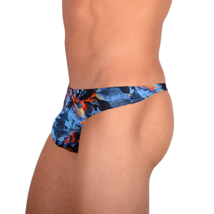 DOREANSE Sensual Mens Thong Deep Sea Cotton Blend 1341 6