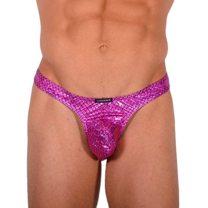 L Wojoer Sexy Reptile Pink Thong 33936 MX18