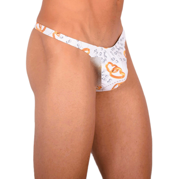 S SMU White Sexy Rings Thong 33668 MX15