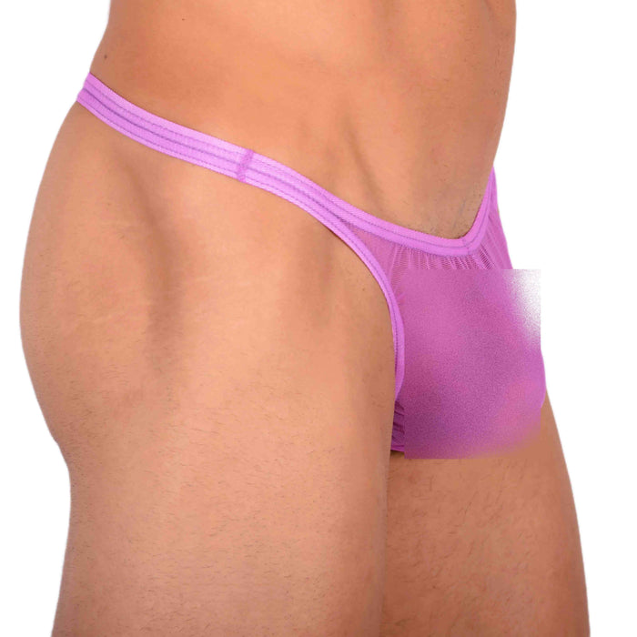 S SMU Sexy C-Thru Pink Thong 33710 MX15