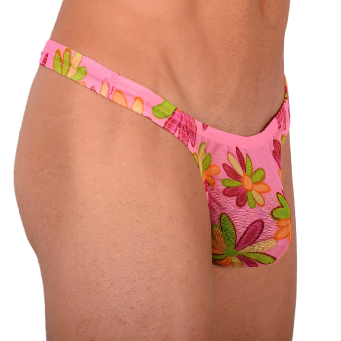 M SMU Sexy Floral Pink Thong 33909 MX18