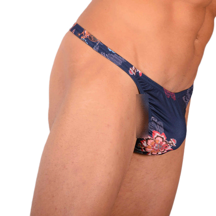 S SMU Sensual Deep Blue Thong 33735 MX15