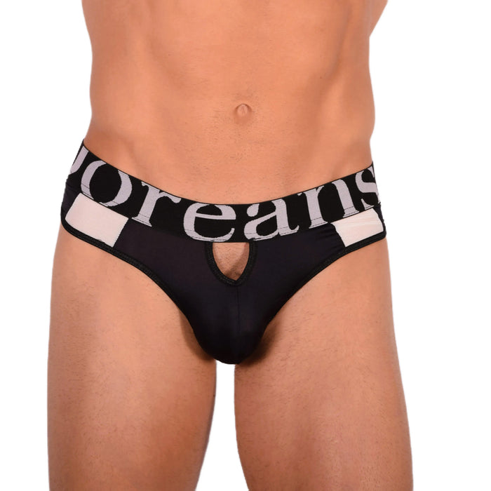 Thongs Doreanse Quick-Dry Soft Sleeky Low Rise Black Thong 1224 9