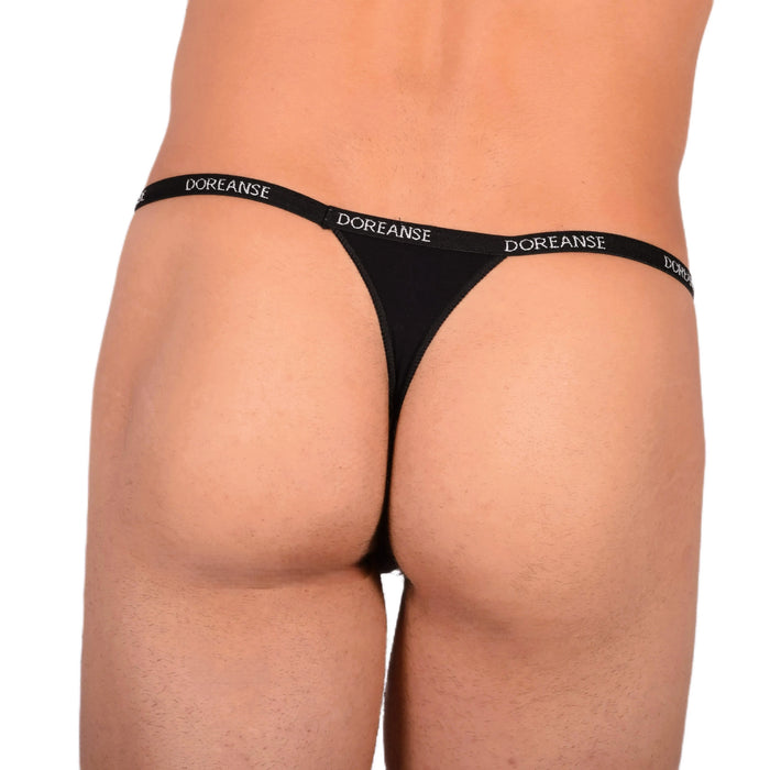 Large DOREANSE Strings Polyamide Black Thong 1390 11